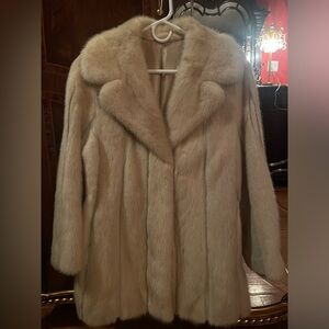 Elegant Cream Fur Coat
